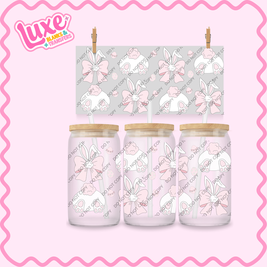 16oz UV DTF Wrap | Easter Bunnies Bows | #2317