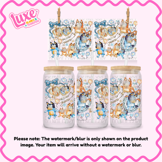 16oz UV DTF Wrap | Blu3 D0g Locket | #2370
