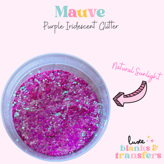 “Mauve” Chunky Mix Glitter