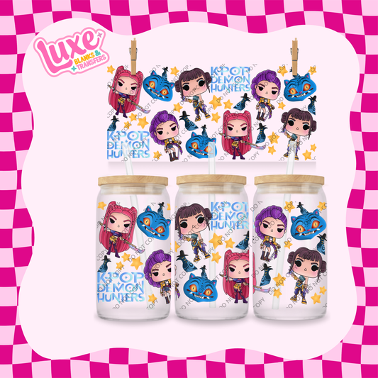 16oz UV DTF Wrap | K-Pop Cartoon | #1839