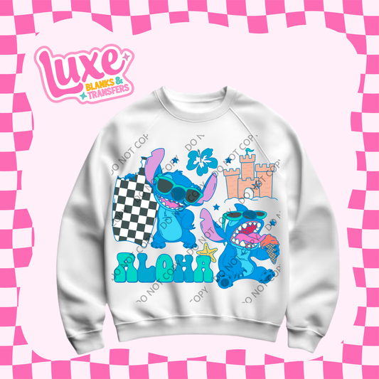 DTF Heat Transfer | Aloha Blue | #494