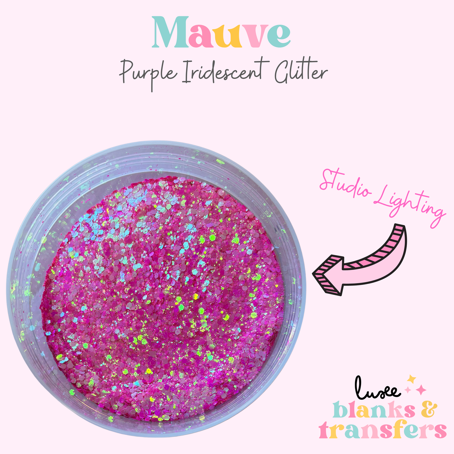 “Mauve” Chunky Mix Glitter