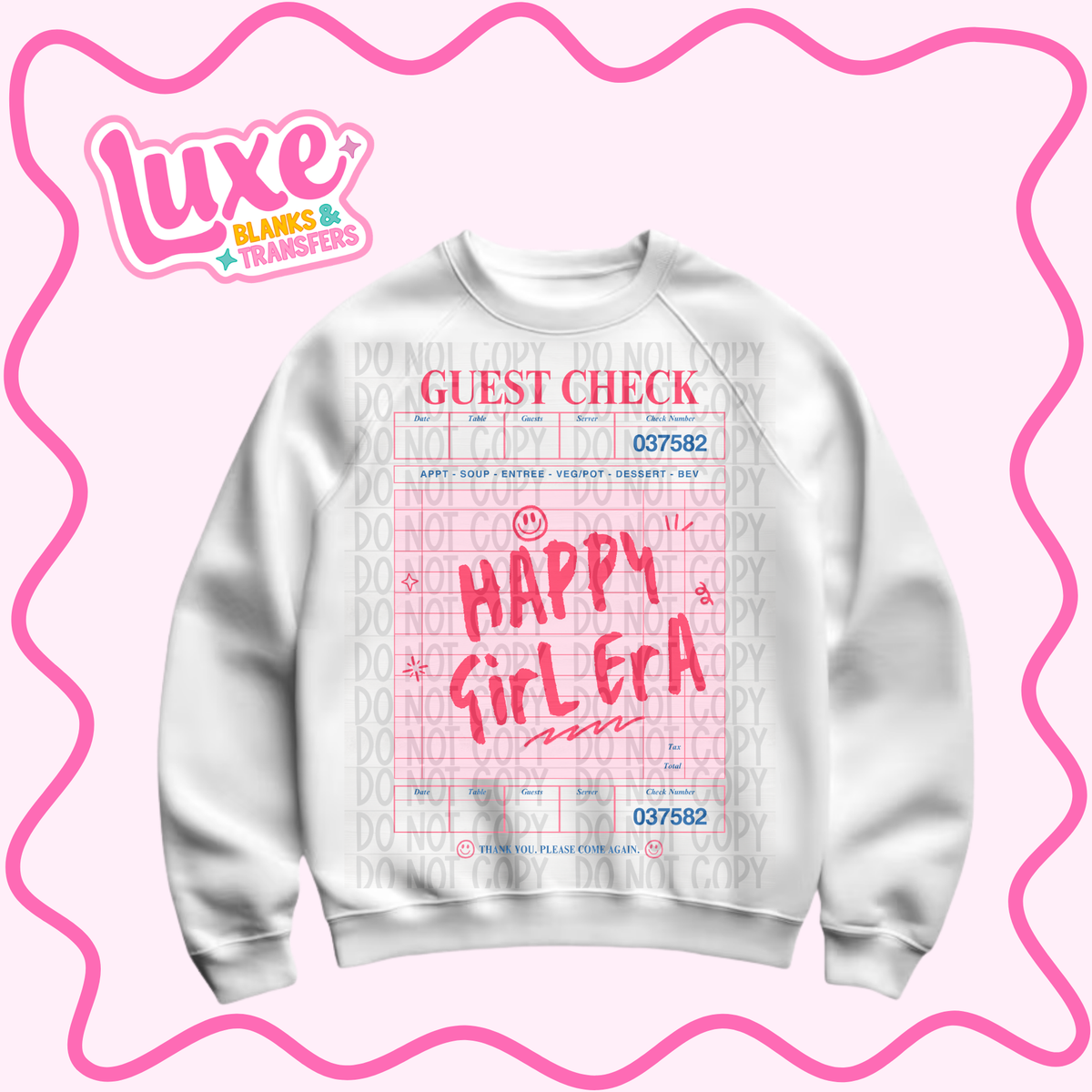 DTF Heat Transfer | Happy Girl Era | #1506