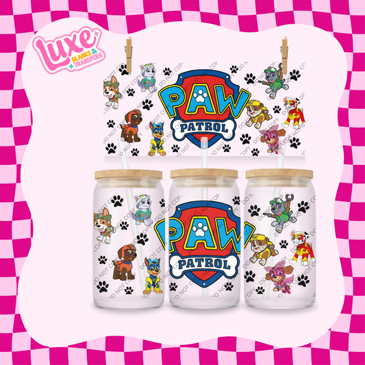 16oz UV DTF Wrap | Kids Paw Show | #1841