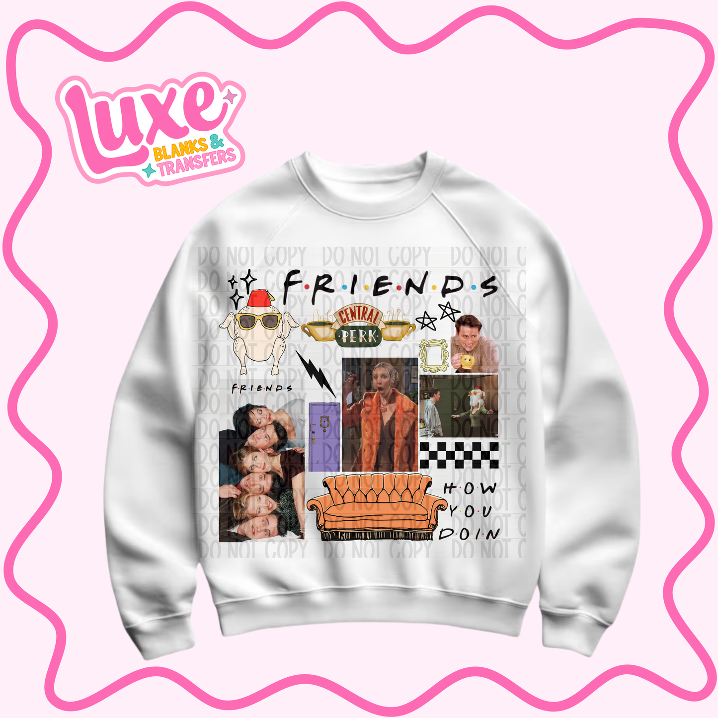 DTF Heat Transfer | Friends Collage | #967