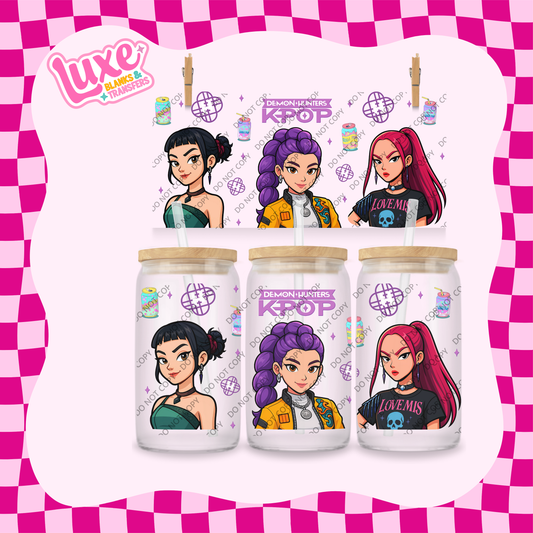 16oz UV DTF Wrap | K-Pop Girls | #1842