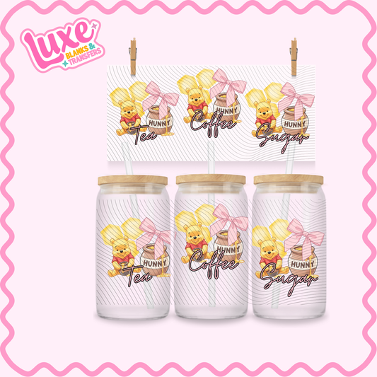 16oz UV DTF Wrap | Tea/Coffee/Sugar Win Cutesy | #2910