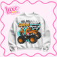 DTF Heat Transfer | Monster Truck Sc00bs Flame | #756