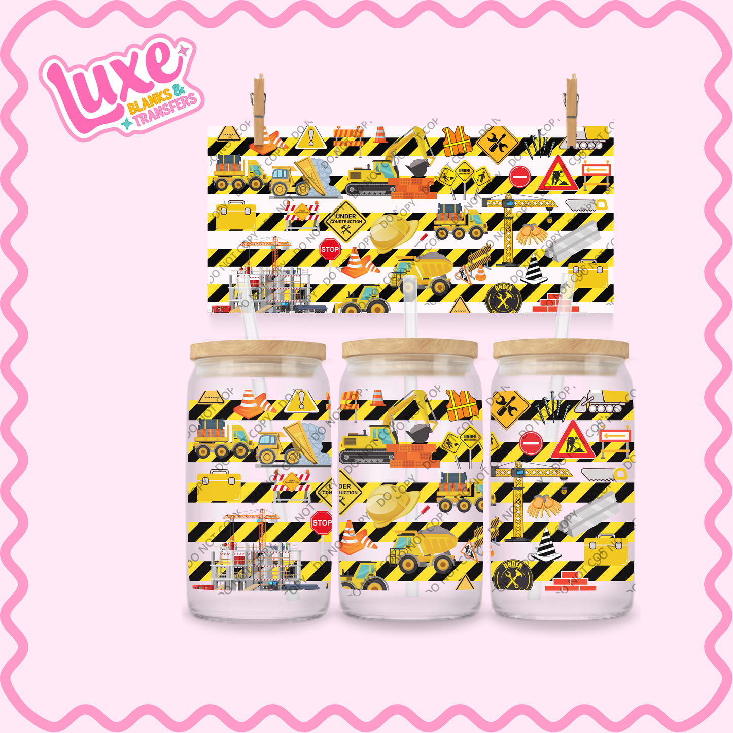 16oz UV DTF Wrap | Diggers Kids | #2324