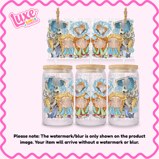 16oz UV DTF Wrap | Fr0z3n Locket | #2378