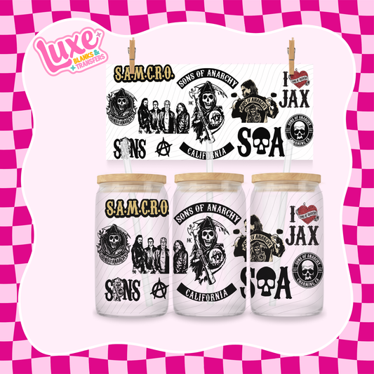 Anarchy TV Show | 16oz UV DTF Wrap | #1355