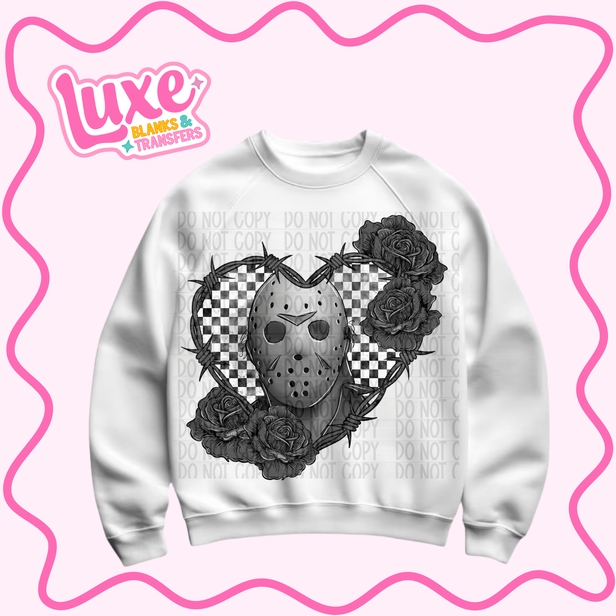 DTF Heat Transfer | B&W Jason  | #1511