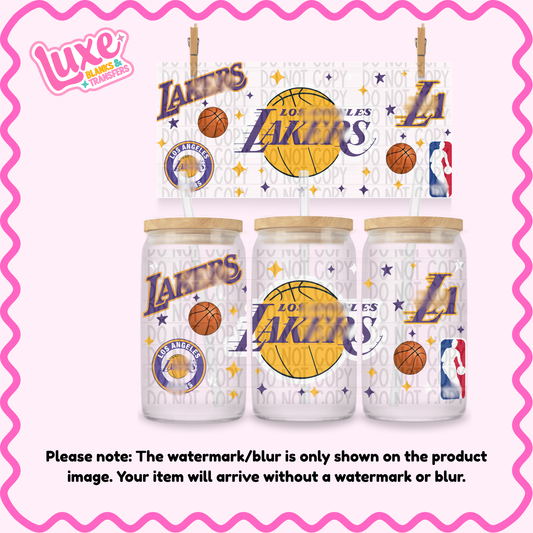 16oz UV DTF Wrap | Bball Team | #1339