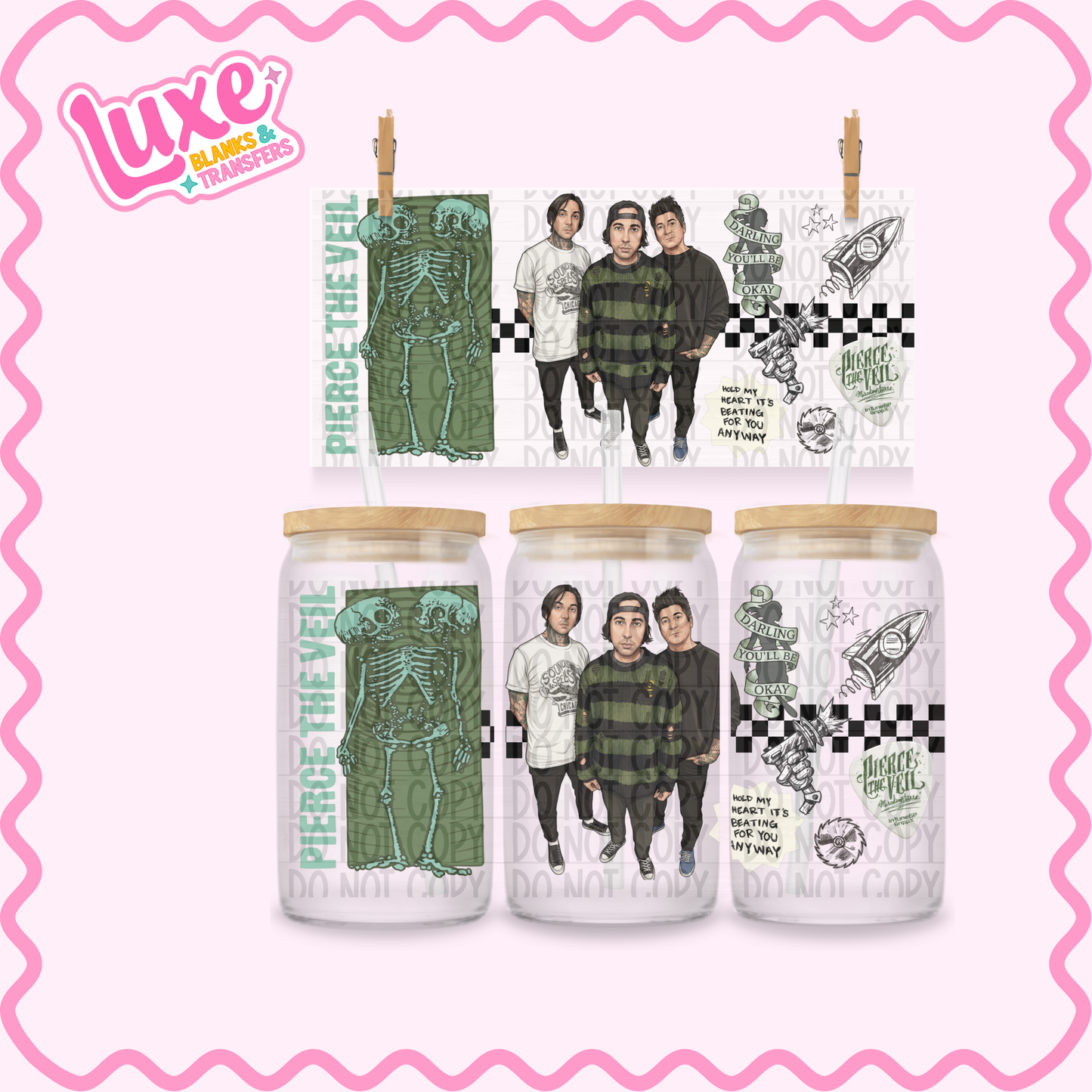 16oz UV DTF Wrap | PTV Band | #3605