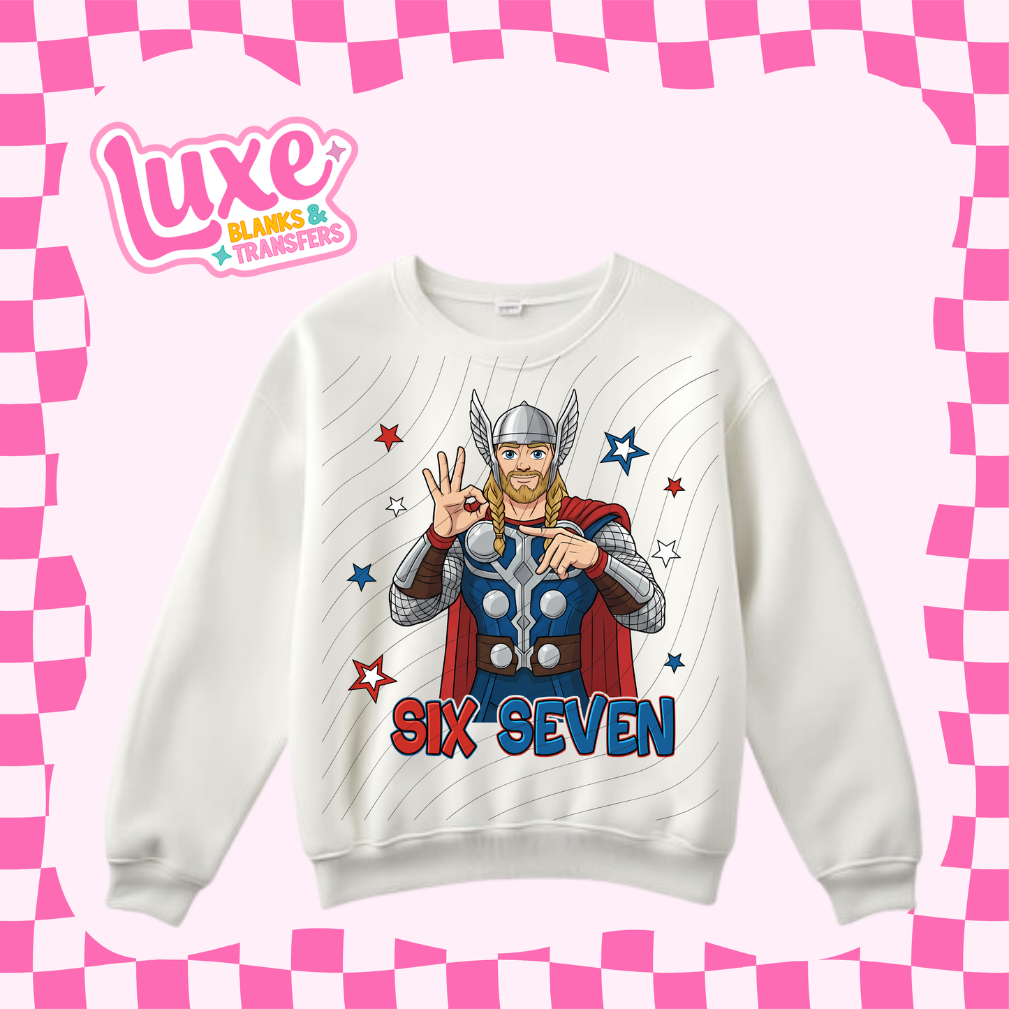 Six Seven Superhero 1 | DTF Heat Transfer | #239