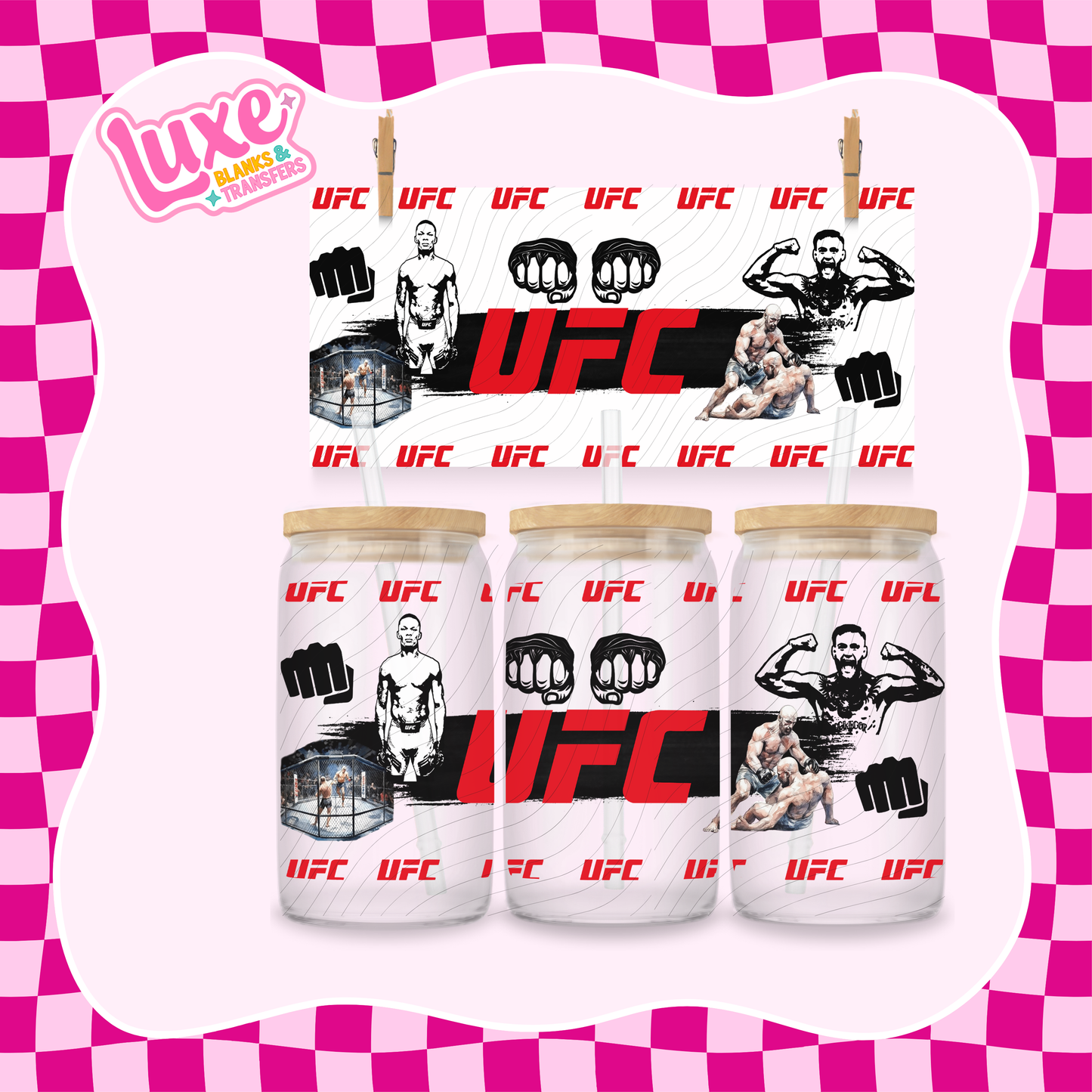 UFC | 16oz UV DTF Wrap | #1359