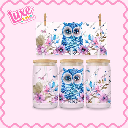 16oz UV DTF Wrap | Owl | #2328