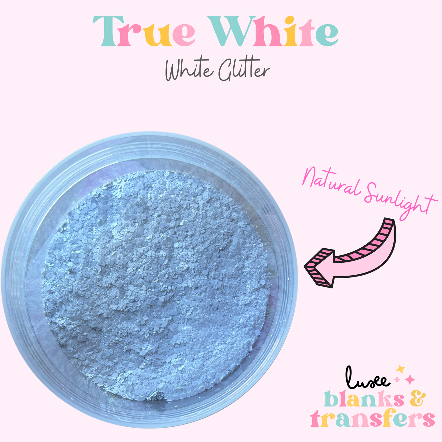 “True White” Chunky Mix Glitter