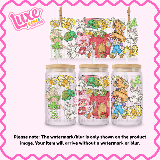 16oz UV DTF Wrap | Strawberry Friends | #4102
