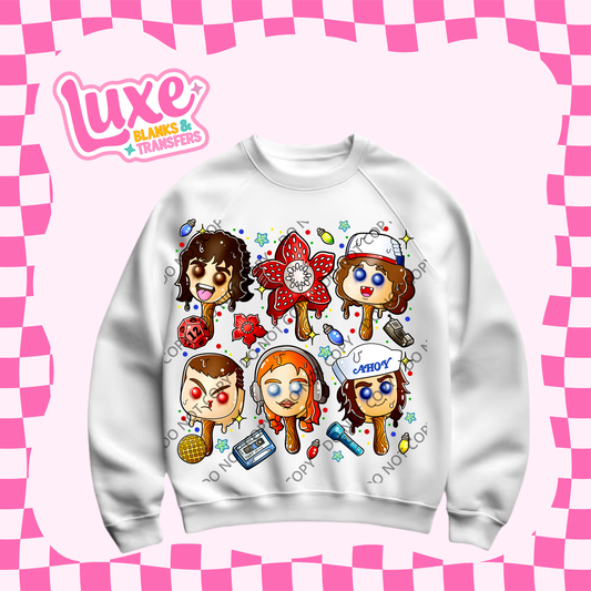 DTF Heat Transfer | Stranger Show Characters | #504