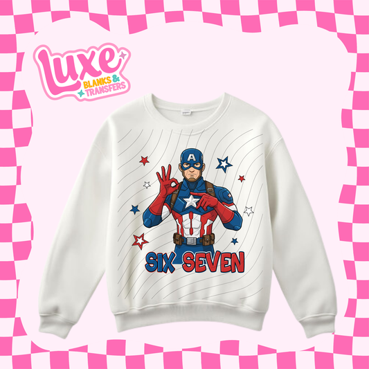 Six Seven Superhero 5 | DTF Heat Transfer | #243