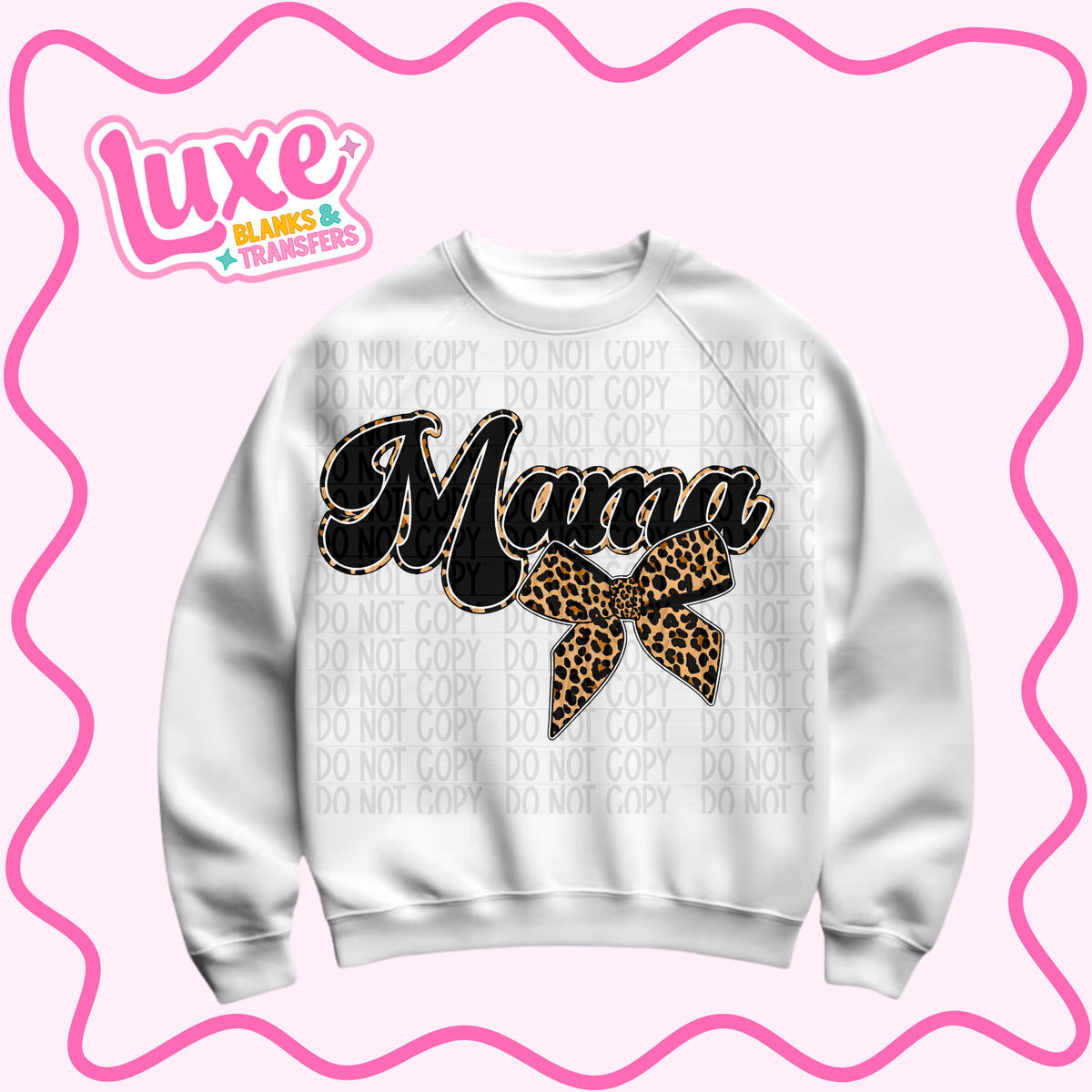 DTF Heat Transfer | Mama Bow | #1516