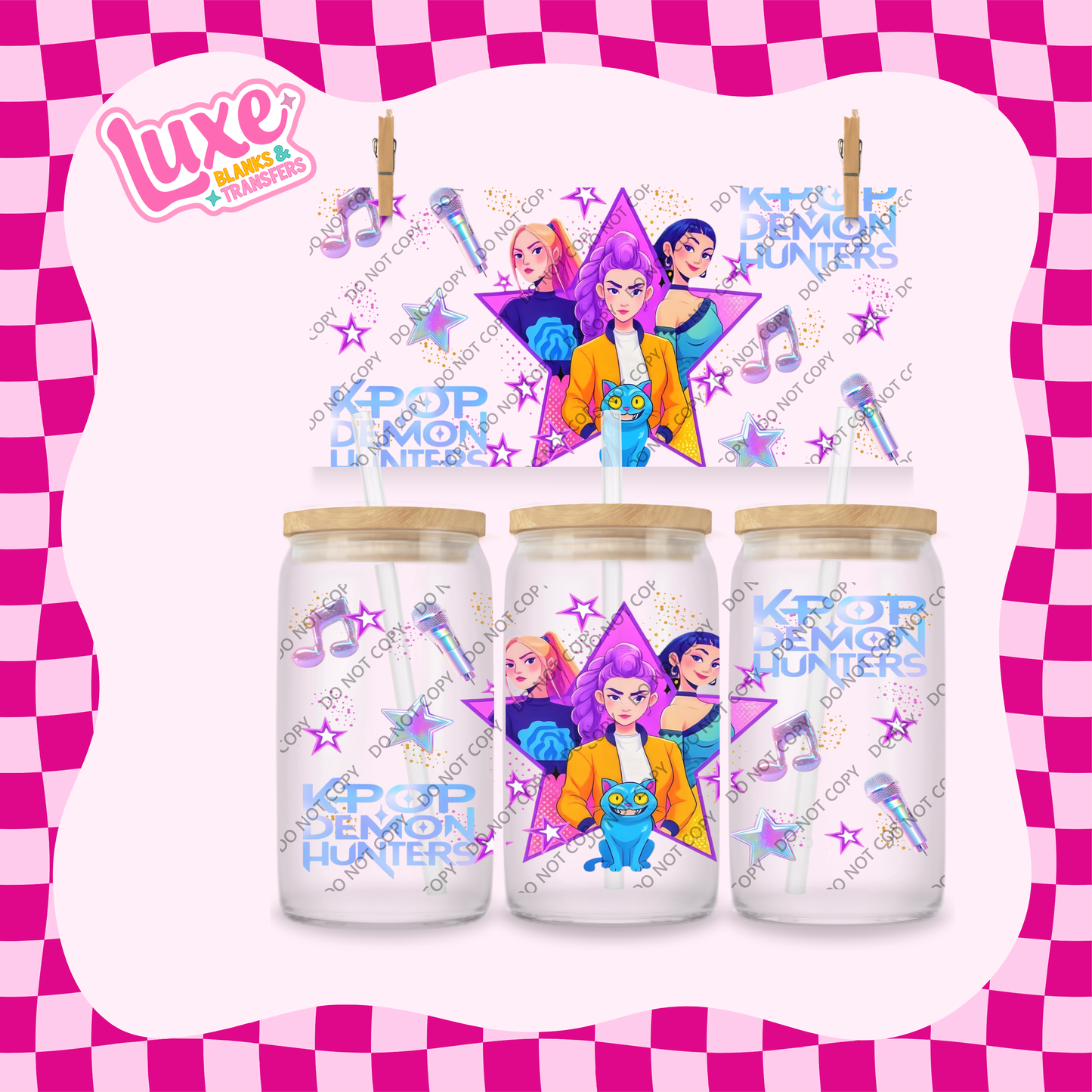 16oz UV DTF Wrap | K-Pop Girls Star | #1852