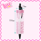 UV DTF Pen Wrap | Pink Leopard Print Drip | #24