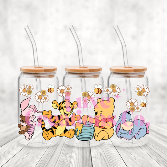 Bear Character & Friends UV DTF Wrap (#203)