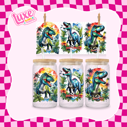Jurassic Movie | 16oz UV DTF Wrap | #1365