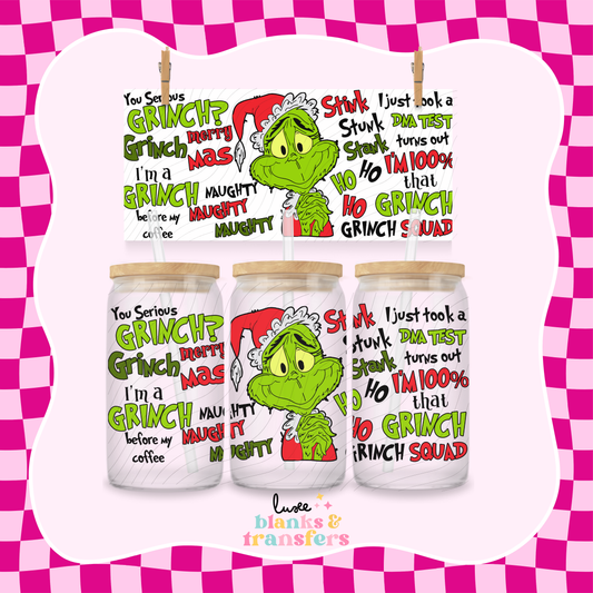 Green Character UV DTF Wrap (#868)