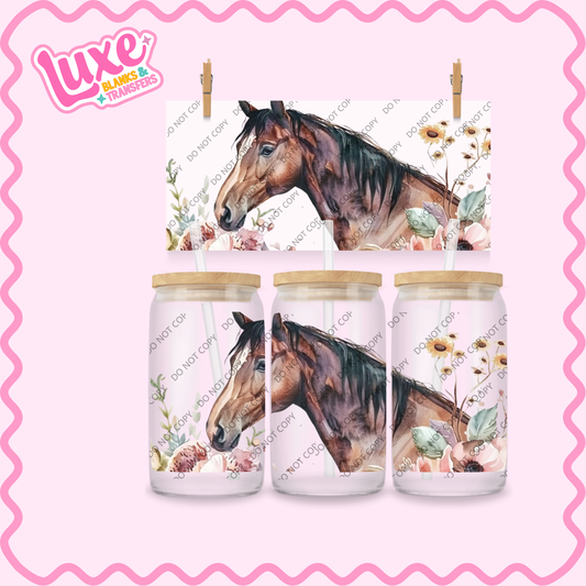 16oz UV DTF Wrap | Horse | #2334