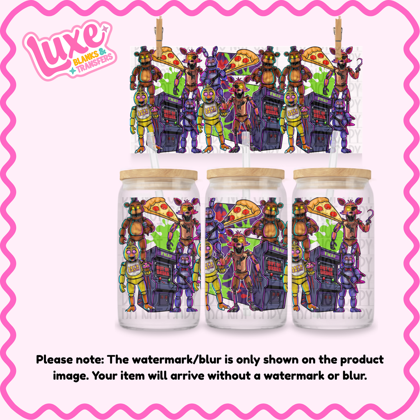 16oz UV DTF Wrap | Five Nights Spooky | #4108