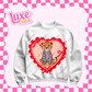 DTF Heat Transfer | Cheetah Heart | #509