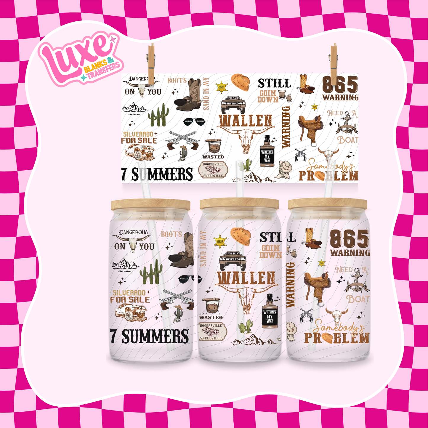 Wallen | 16oz UV DTF Wrap | #1367