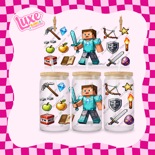 16oz UV DTF Wrap | Mine Game | #1856