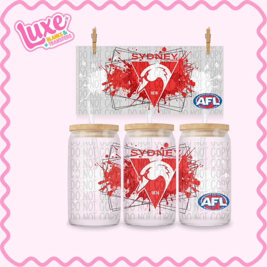16oz UV DTF Wrap | Syd Footy Team | #3617
