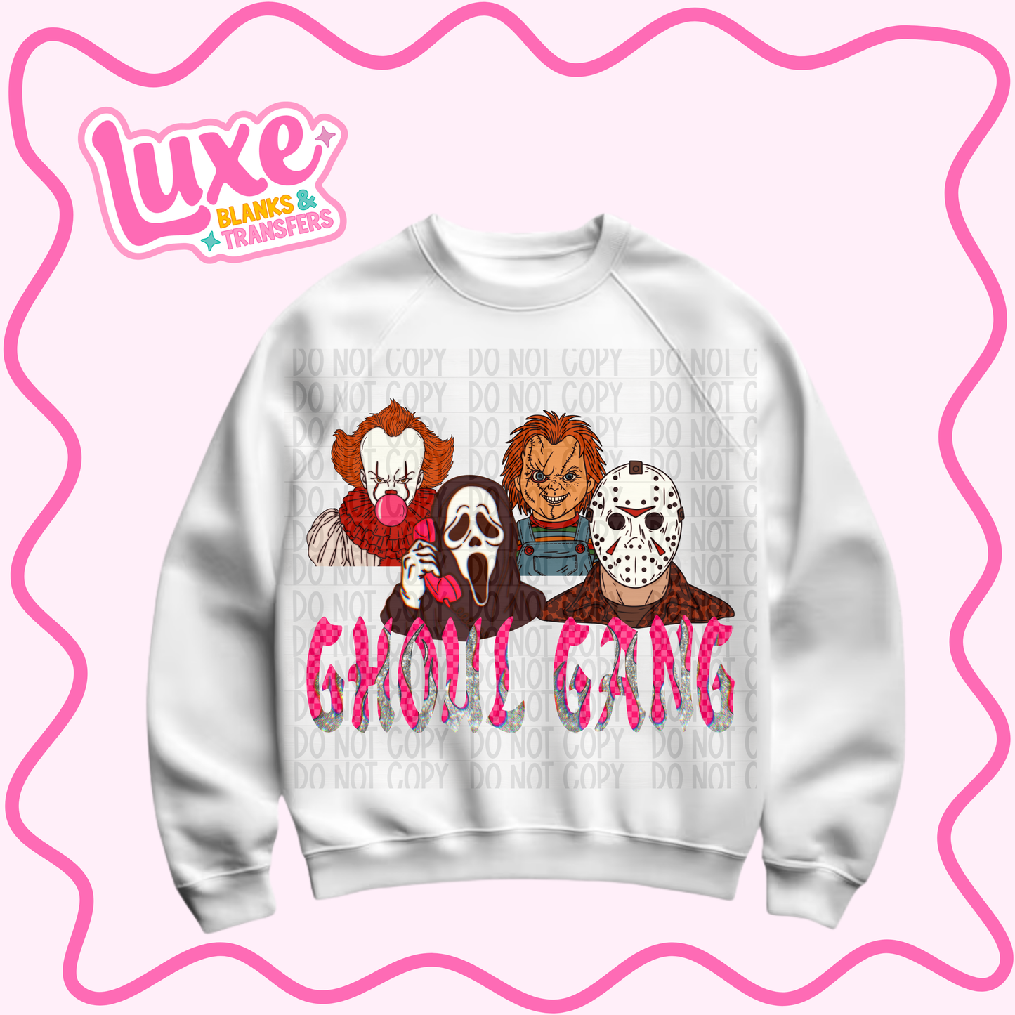 DTF Heat Transfer | Ghoul Gang Spooky | #982
