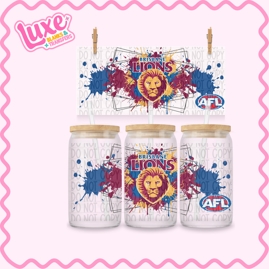 16oz UV DTF Wrap | Bris. Footy Team | #3618
