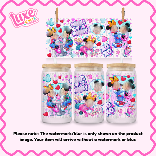 16oz UV DTF Wrap | Mouse Love | #2405