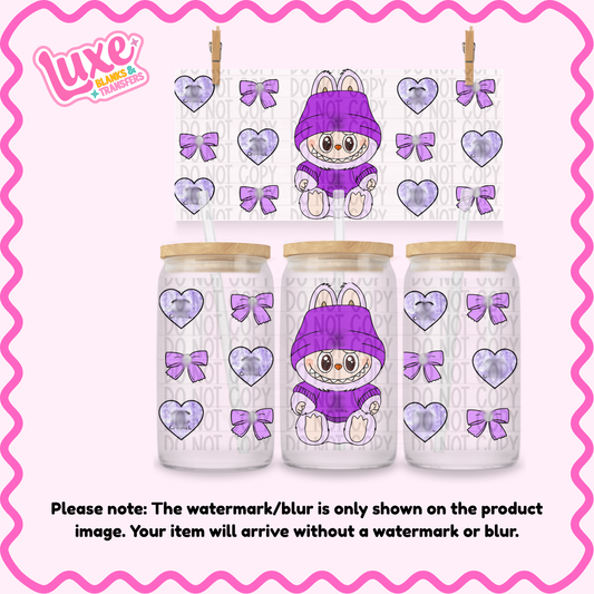16oz UV DTF Wrap | Boujee Bubu Purple | #1402