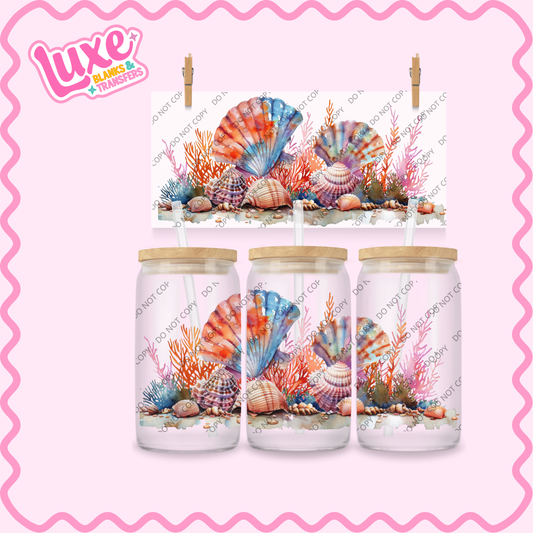 16oz UV DTF Wrap | Coral Reef | #2340