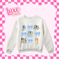 Blue Pup Bows | DTF Heat Transfer | #250