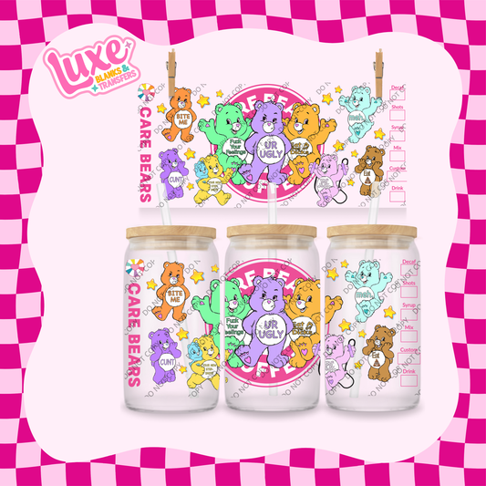 16oz UV DTF Wrap | Swear Bears | #1860