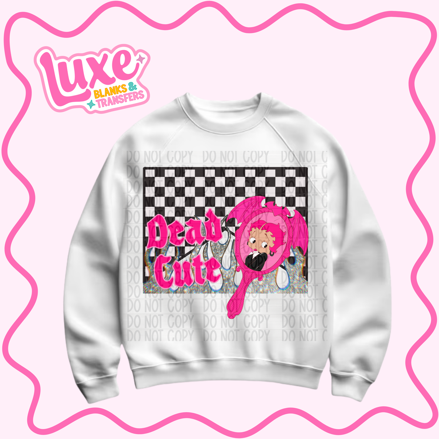 DTF Heat Transfer | Dead Cute | #985