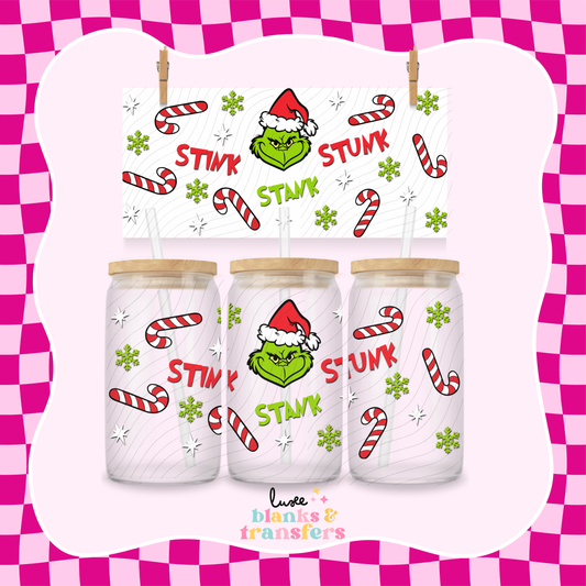 Green Character UV DTF Wrap (#876)