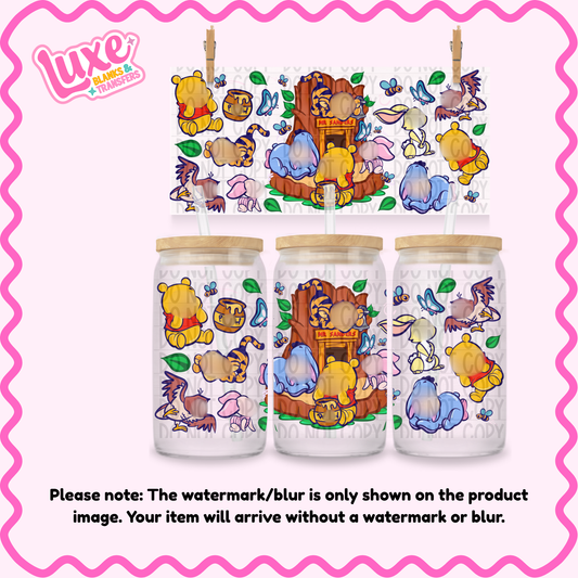 16oz UV DTF Wrap | Yellow Bear | #1952