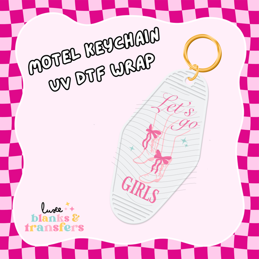 Motel Keychain UV DTF Wrap (#C25)