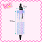 UV DTF Pen Wrap | Blue/Purple Leopard Print Drip | #25