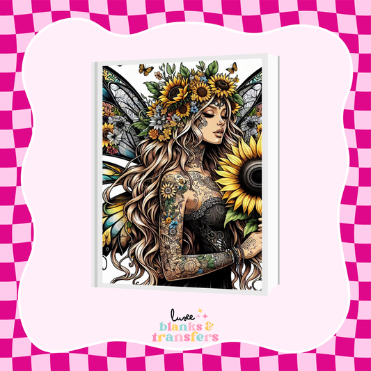 Fairy Girl A5 Journal UV DTF Transfer (#A23)